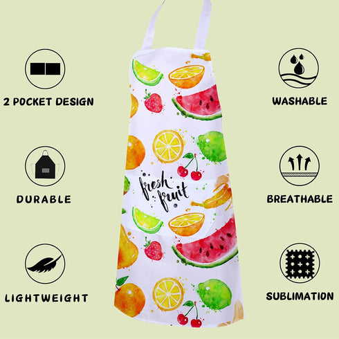 SATINIOR Sublimation Bib Blank Kitchen Aprons with Pockets Unisex White Cooking Kitchen Apron for Restaurant Home...